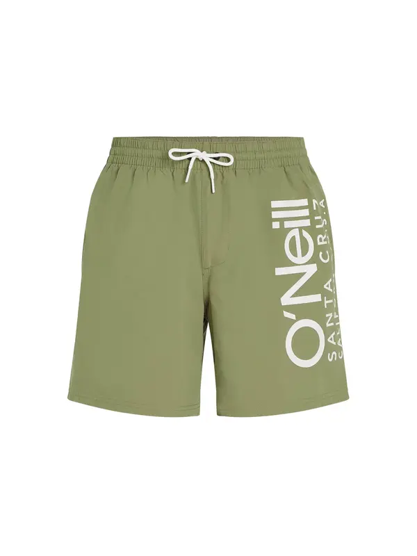 O'NEILL O'NEILL Kratke kopalne hlače 'Original Cali 16'  oliva / bela
