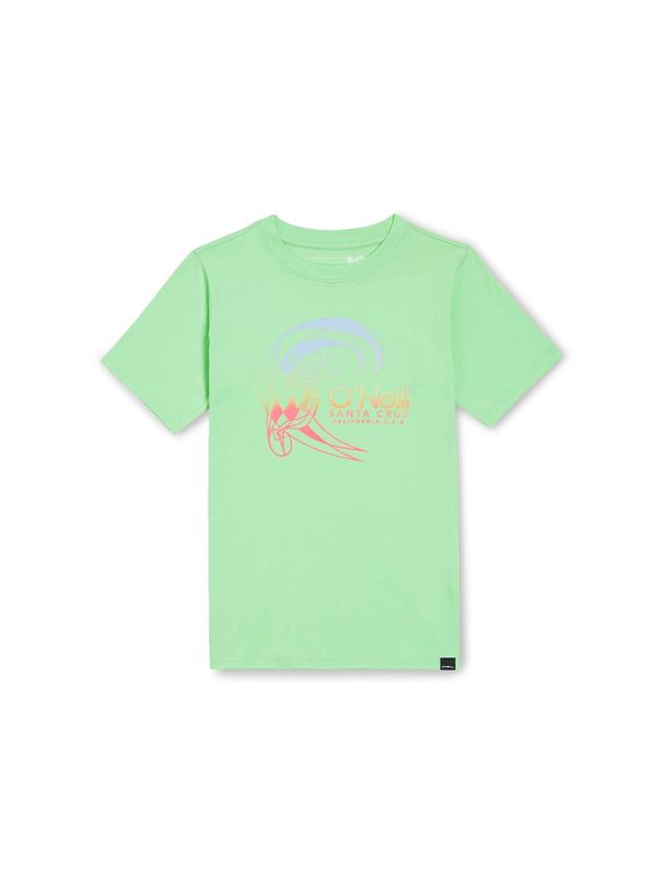 O'NEILL O'NEILL Majica 'Circle Surfer'  neonsko zelena / svetlo lila / oranžna / ognjeno rdeča