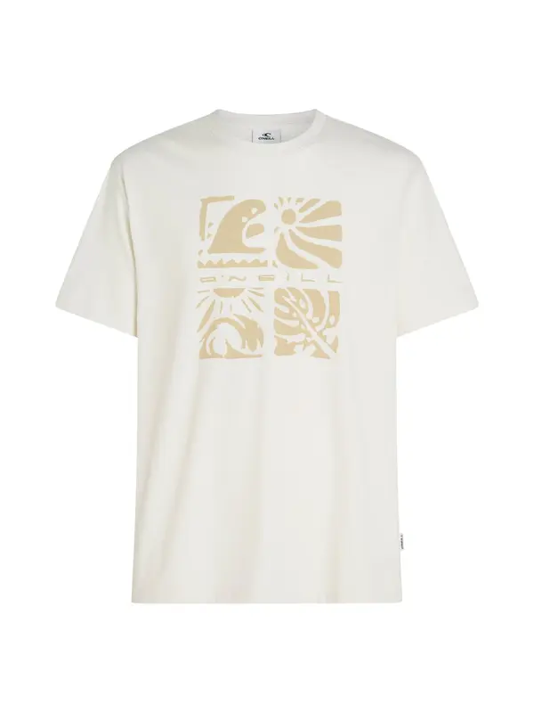 O'NEILL O'NEILL Majica 'Melange Front Print'  bela