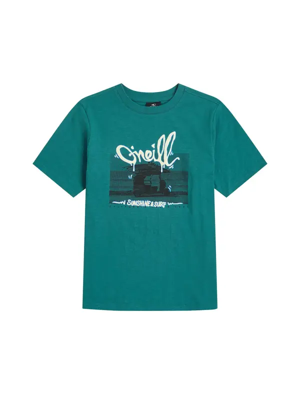 O'NEILL O'NEILL Majica 'Slub'  temno zelena / biserno bela