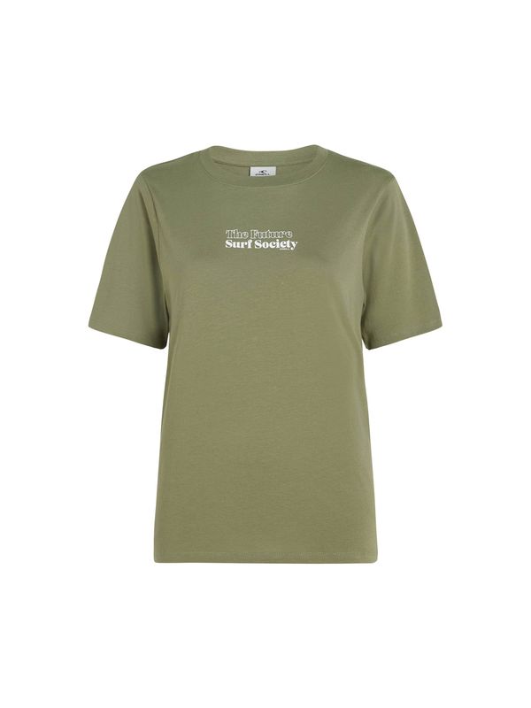 O'NEILL O'NEILL Majica 'The Future Surf Society'  oliva / bela