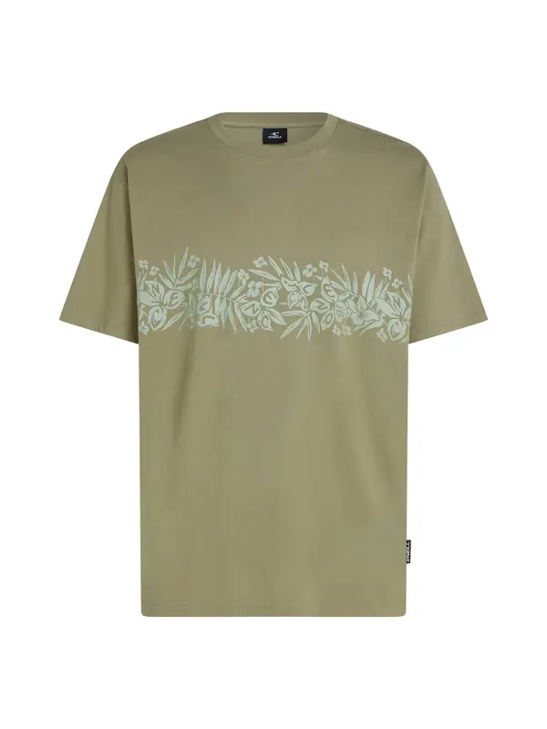 O'NEILL O'NEILL Majica 'Uni Flower'  oliva / meta