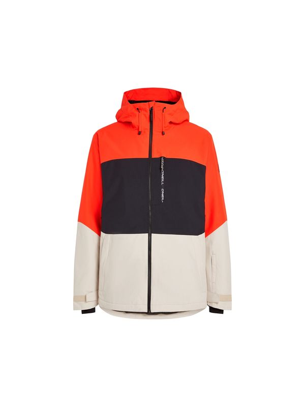 O'NEILL O'NEILL Športna jakna 'Carbonite'  ecru / neonsko oranžna / črna
