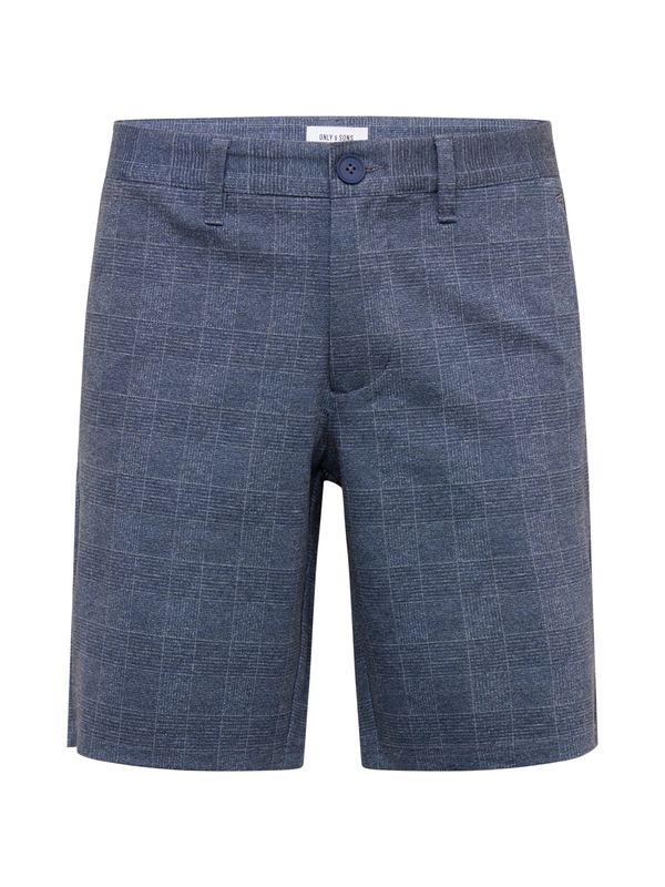 Only & Sons Only & Sons Chino hlače 'MARK 0209'  nočno modra / svetlo siva