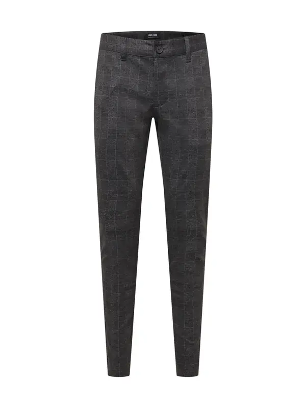 Only & Sons Only & Sons Chino hlače 'Mark'  siva / pegasto črna
