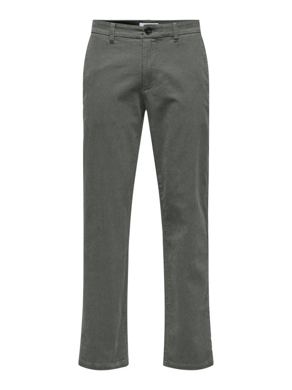 Only & Sons Only & Sons Chino hlače 'ONSEDGE'  temno siva