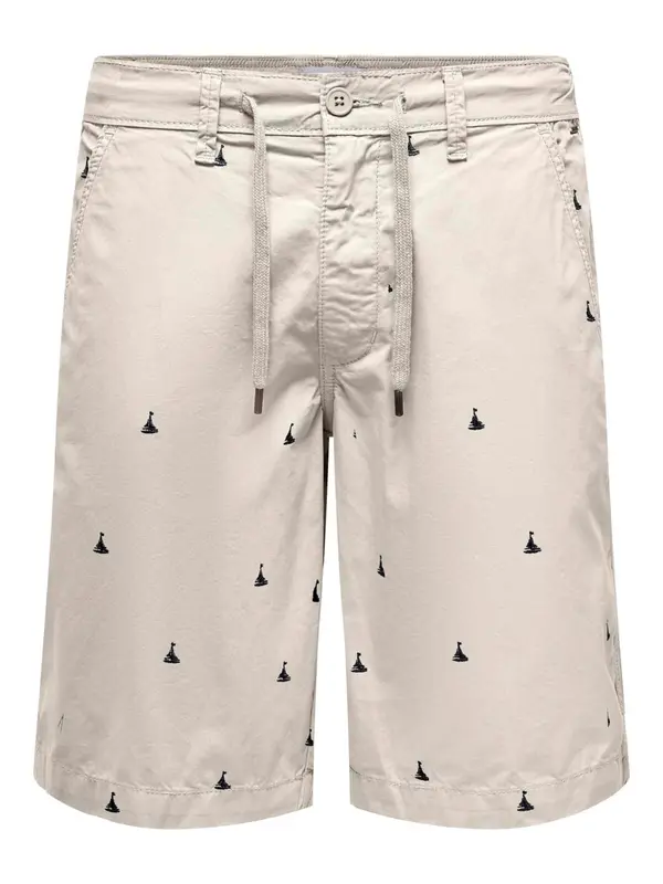 Only & Sons Only & Sons Chino hlače 'ONSLOC'  svetlo siva / črna