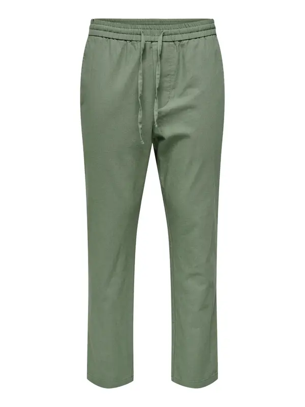 Only & Sons Only & Sons Hlače 'Linus Crop 0007'  zelena