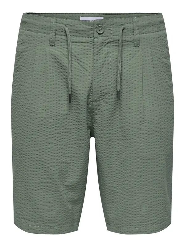 Only & Sons Only & Sons Hlače z naborki 'ONLLeo'  temno zelena