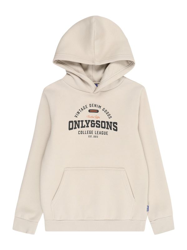 Only & Sons Junior Only & Sons Junior Majica 'OSJCERES'  srebrno-siva / oranžna / črna