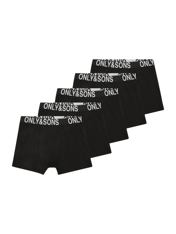 Only & Sons Junior Only & Sons Junior Spodnjice 'OSJFITZ'  črna / bela