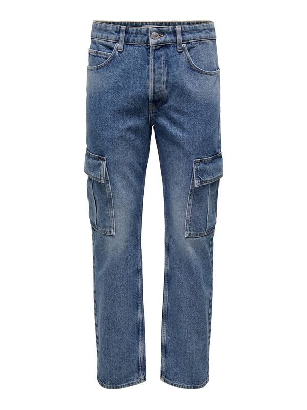 Only & Sons Only & Sons Kargo kavbojke 'EDGE'  moder denim