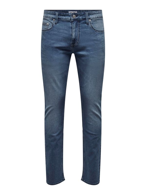 Only & Sons Only & Sons Kavbojke 'LOOM'  moder denim / svetlo rjava