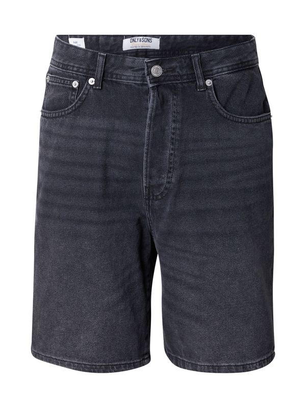 Only & Sons Only & Sons Kavbojke 'ONSFADE'  črn denim
