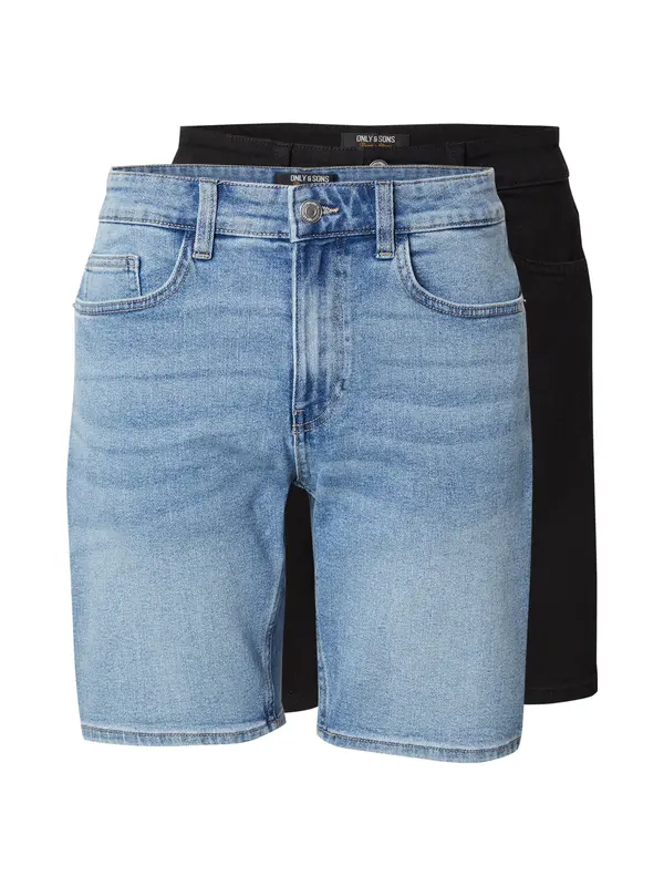 Only & Sons Only & Sons Kavbojke 'ONSWEFT'  moder denim / črn denim
