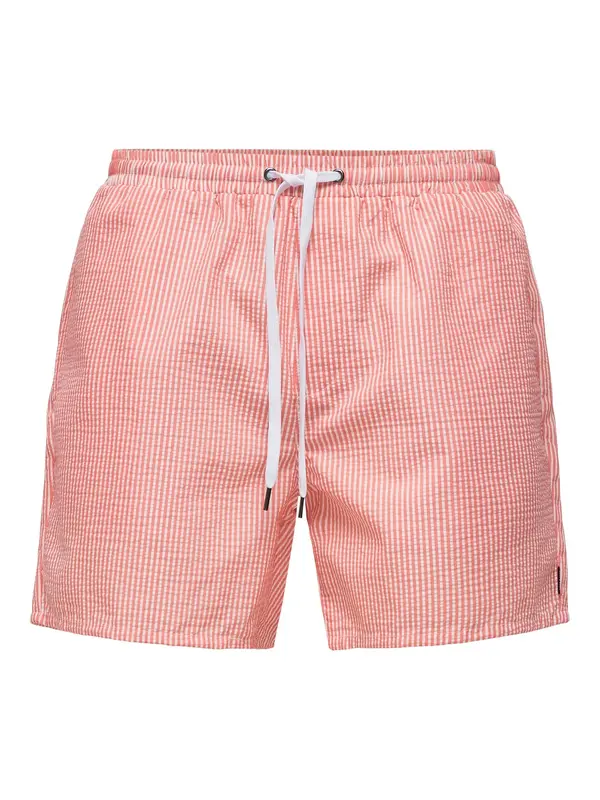 Only & Sons Only & Sons Kratke kopalne hlače 'ONSTED'  pitaja / bela