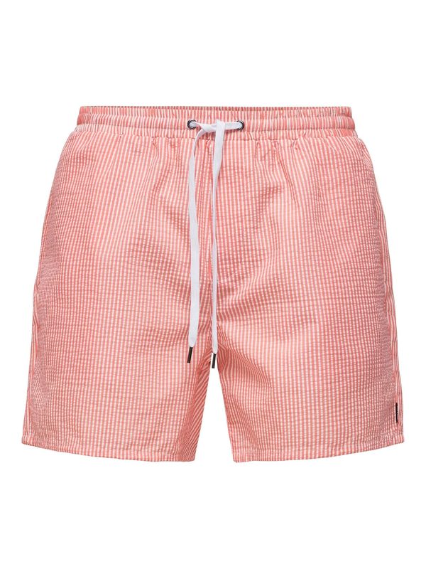 Only & Sons Only & Sons Kratke kopalne hlače 'ONSTED'  pitaja / bela