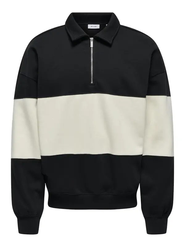 Only & Sons Only & Sons Majica 'Byron'  črna / bela