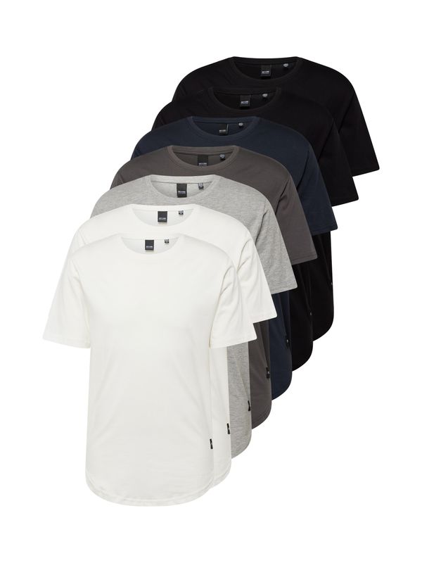 Only & Sons Only & Sons Majica 'MATT'  nočno modra / pegasto siva / črna / bela