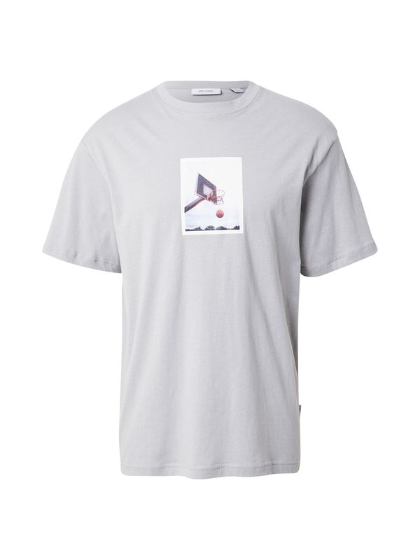 Only & Sons Only & Sons Majica 'ONSDASHSON'  svetlo modra / svetlo siva / črna / bela