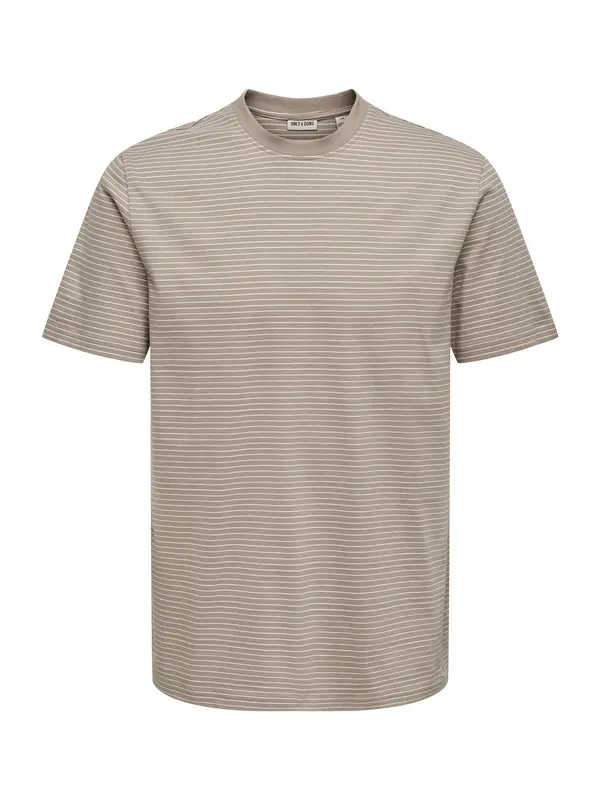 Only & Sons Only & Sons Majica 'ONSFred'  greige / bela