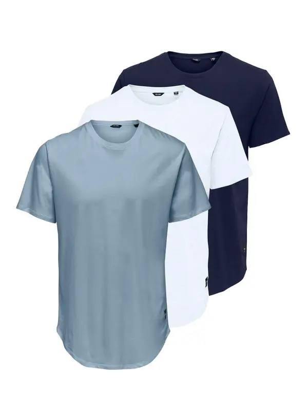 Only & Sons Only & Sons Majica 'ONSMatt'  nočno modra / opal / bela