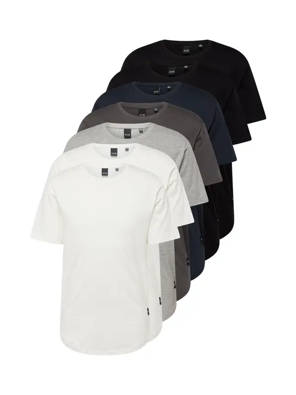 Only & Sons Only & Sons Majica 'ONSMatt'  nočno modra / pegasto siva / črna / bela
