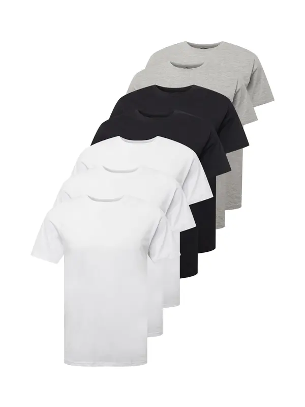 Only & Sons Only & Sons Majica 'ONSMatt'  pegasto siva / črna / bela