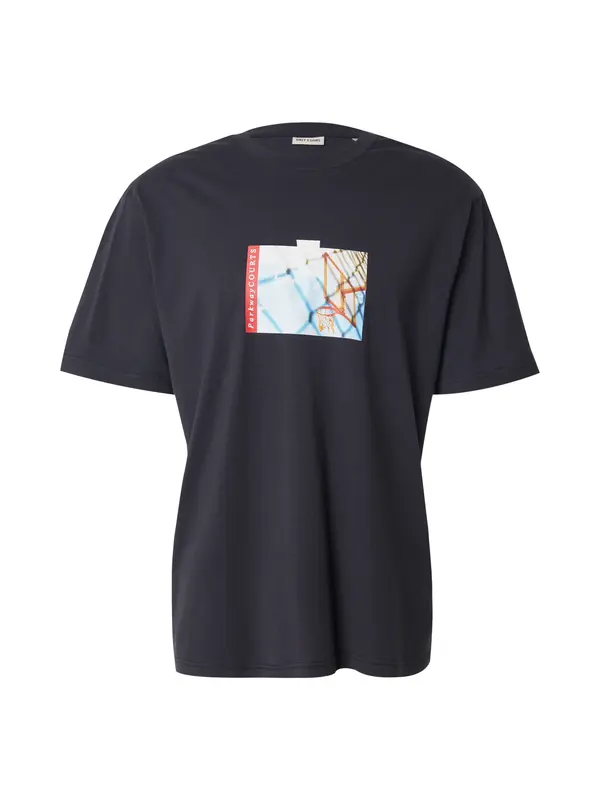 Only & Sons Only & Sons Majica 'ONSPORTRA'  modra / konjak / temno rdeča / črna