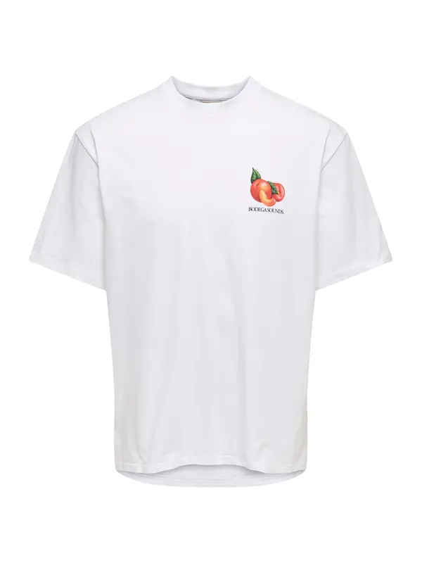 Only & Sons Only & Sons Majica 'ONSTASTY'  zelena / oranžna / črna / bela