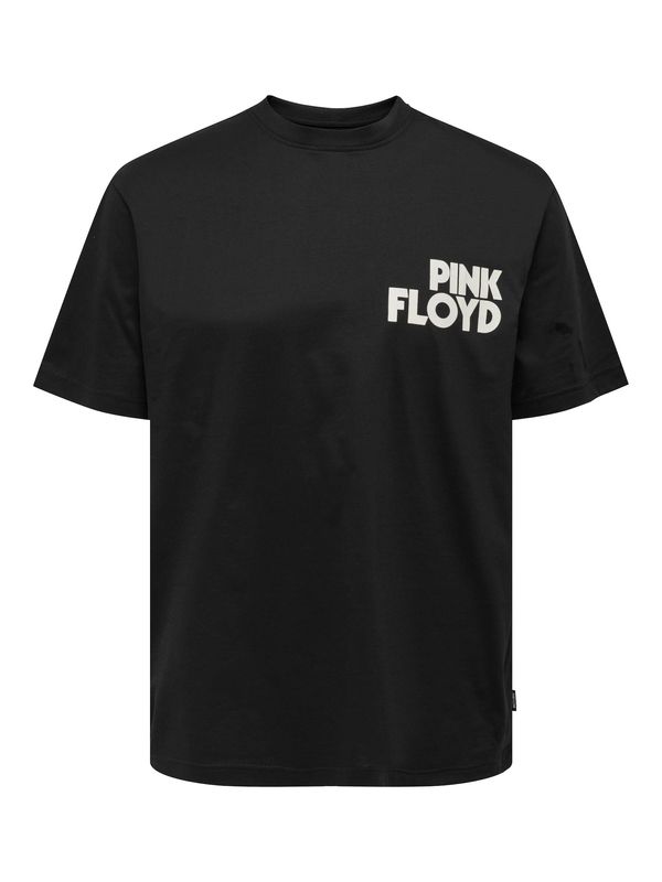 Only & Sons Only & Sons Majica 'Pink Floyd'  rdeča / črna / off-bela