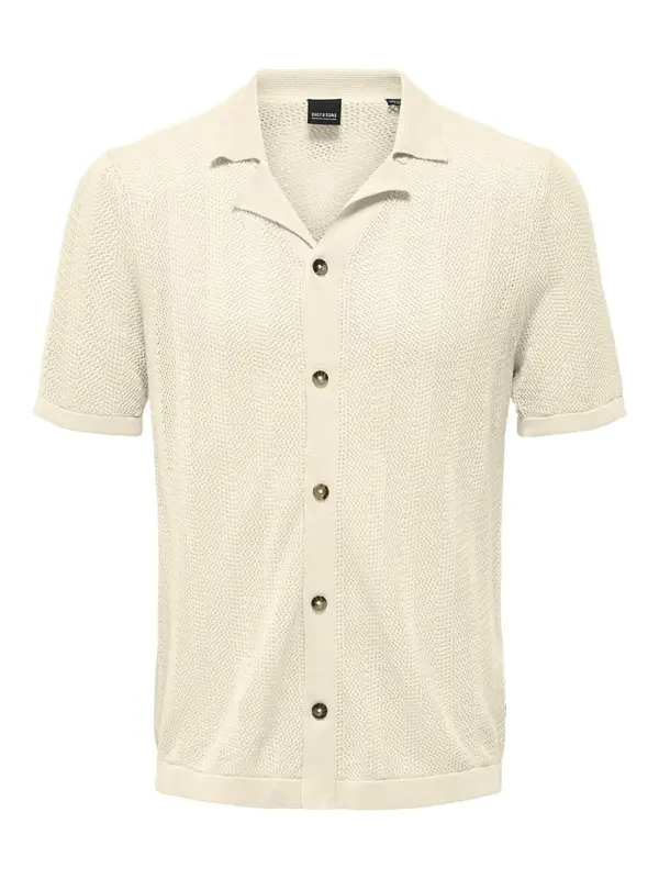 Only & Sons Only & Sons Pletena jopa 'ONSDiego'  ecru