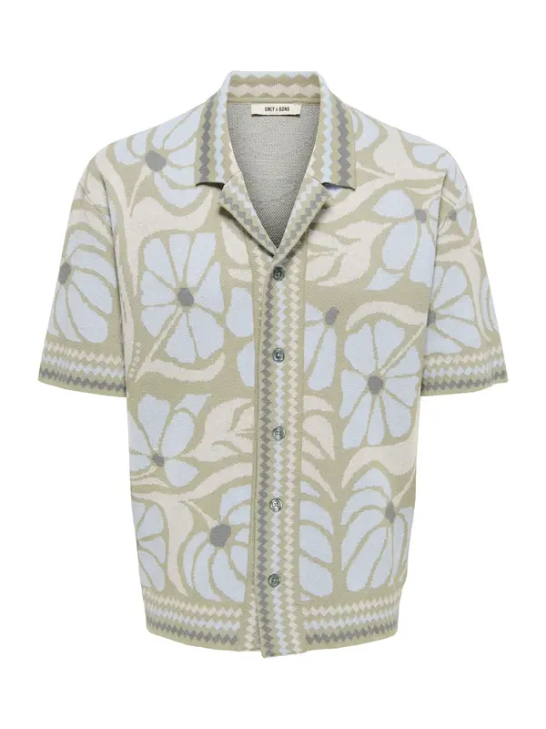 Only & Sons Only & Sons Pletena jopa 'ONSDUKE'  svetlo modra / siva / svetlo siva