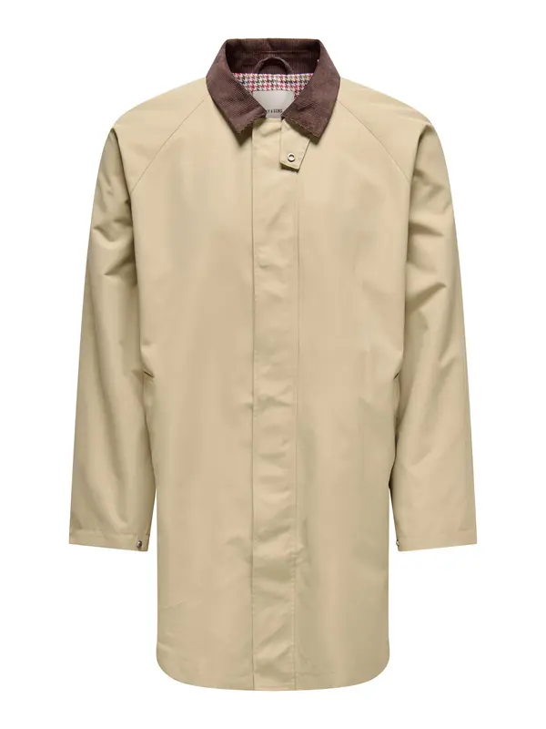 Only & Sons Only & Sons Prehoden plašč 'ONSKOSMO'  pesek / temno rjava