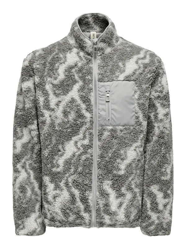 Only & Sons Only & Sons Prehodna jakna 'JAIMY'  siva / bela
