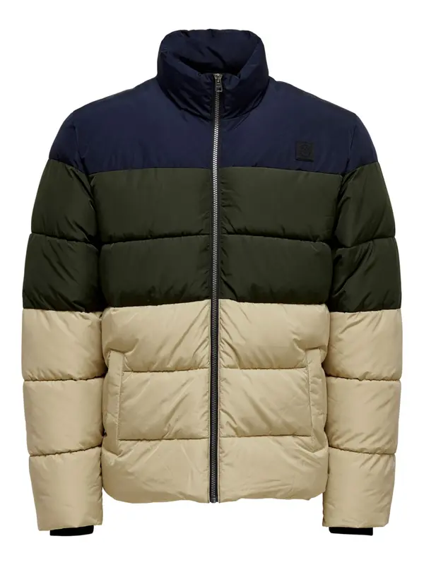 Only & Sons Only & Sons Prehodna jakna 'Melvin'  kremna / mornarska / temno zelena