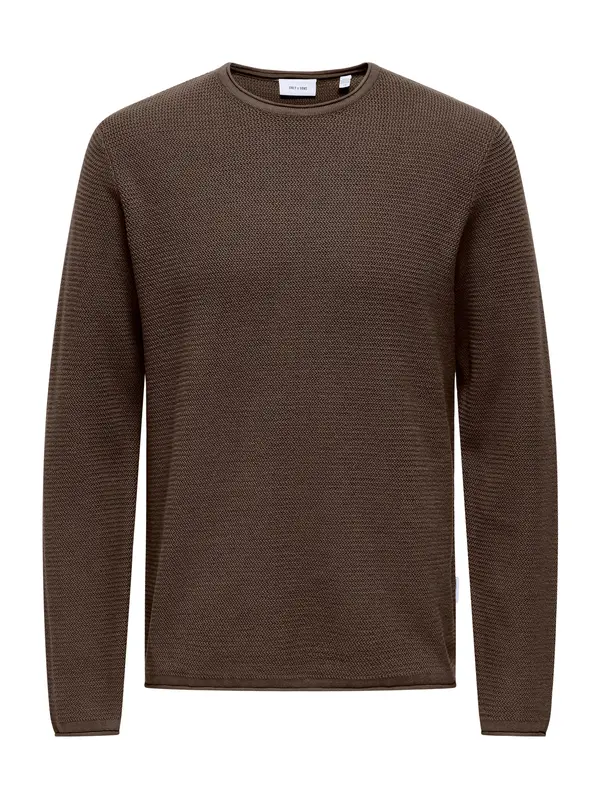 Only & Sons Only & Sons Pulover 'ERIC'  čokolada