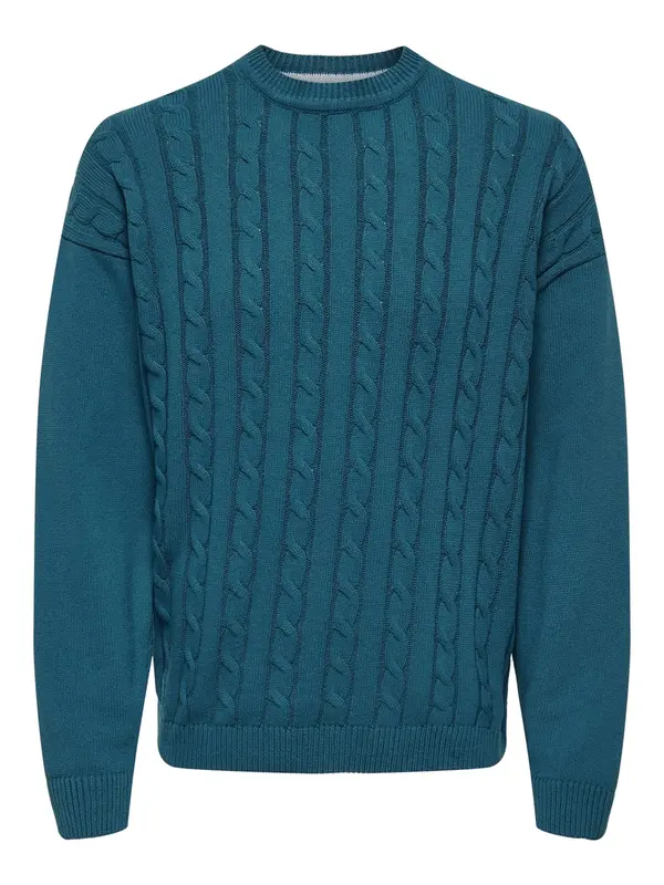 Only & Sons Only & Sons Pulover 'Lamard'  cijansko modra
