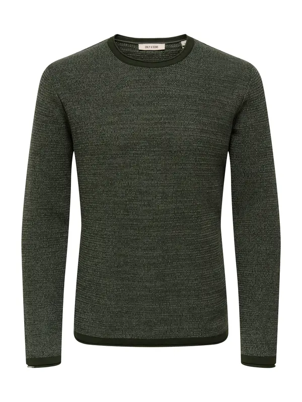 Only & Sons Only & Sons Pulover 'ONSERIC'  večbarvno zelena