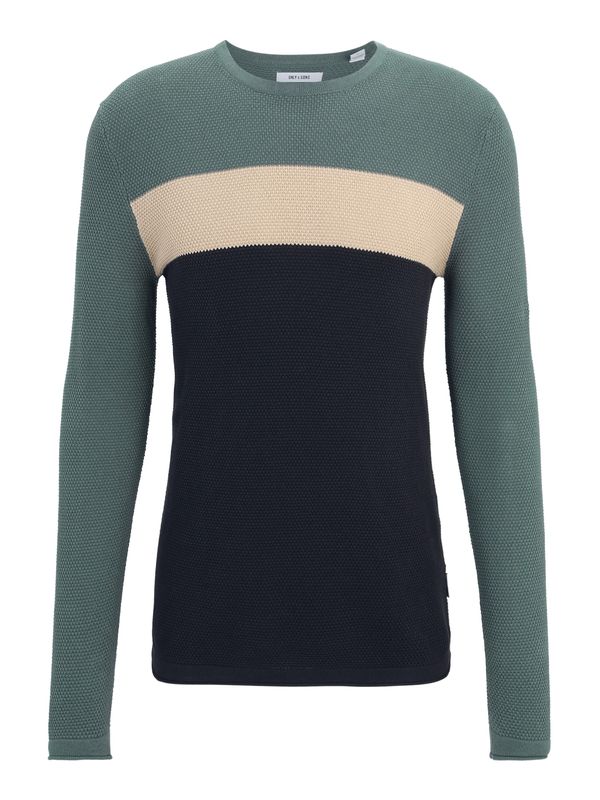 Only & Sons Only & Sons Pulover 'ONSHAYDEN'  kremna / mornarska / cijansko modra