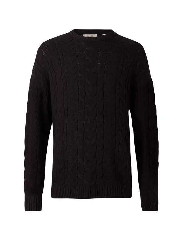 Only & Sons Only & Sons Pulover 'ONSMACK'  črna