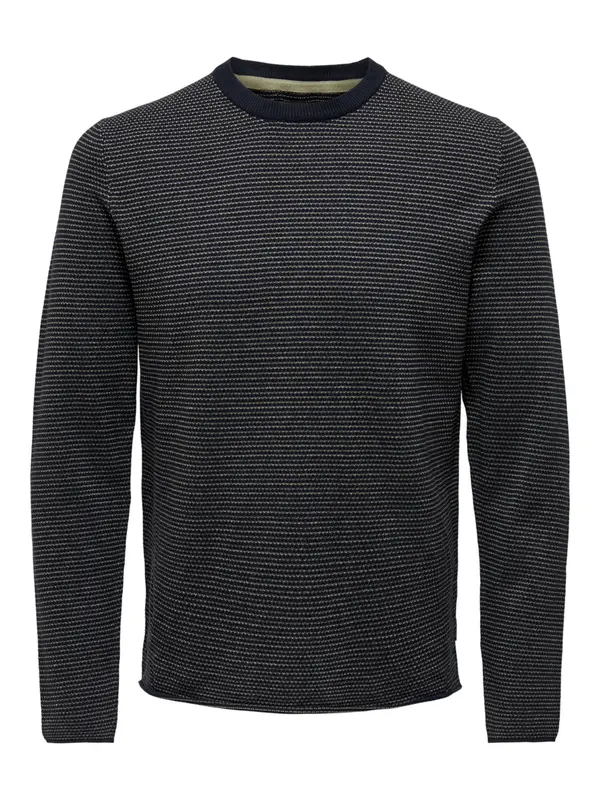 Only & Sons Only & Sons Pulover 'ONSNiguel'  pesek / temno modra