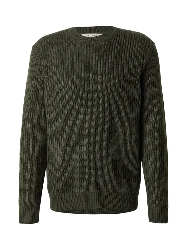 Only & Sons Only & Sons Pulover 'ONSROLF'  temno zelena