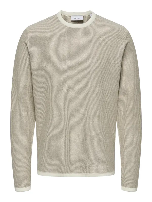 Only & Sons Only & Sons Pulover 'Timmy'  greige