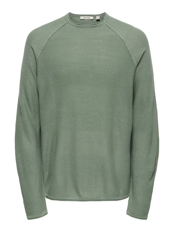 Only & Sons Only & Sons Pulover  žad / bela