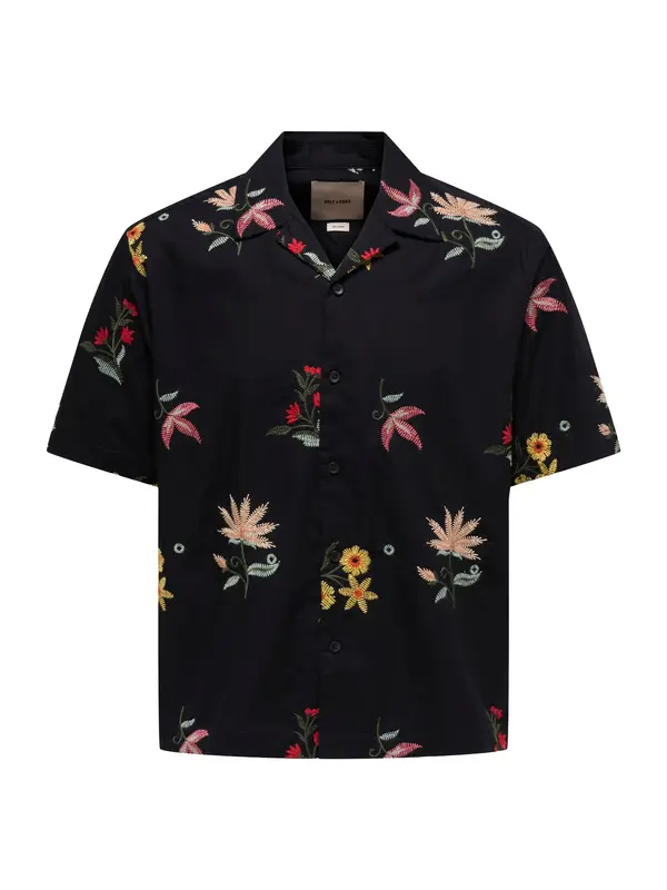 Only & Sons Only & Sons Srajca 'ONSEDWARD'  temno rumena / jelka / roza / črna