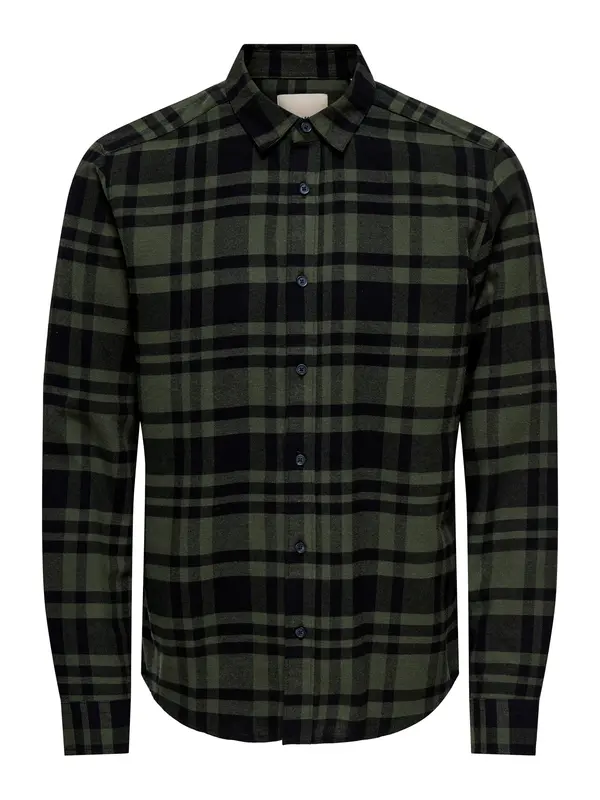 Only & Sons Only & Sons Srajca 'ONSGUDMUND'  oliva / črna