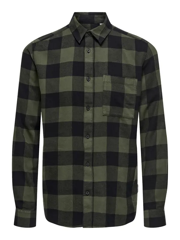 Only & Sons Only & Sons Srajca 'ONSGudmundur'  zelena / črna