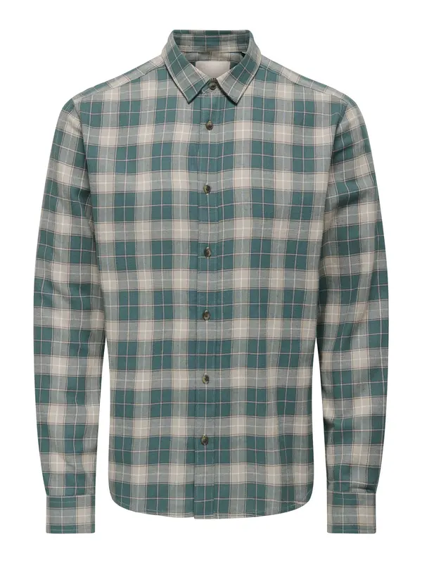 Only & Sons Only & Sons Srajca 'ONSKIM'  kit / zelena / bela