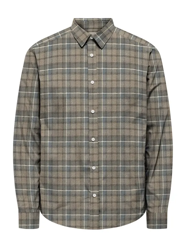 Only & Sons Only & Sons Srajca 'ONSKIM'  modra / kaki / črna / bela